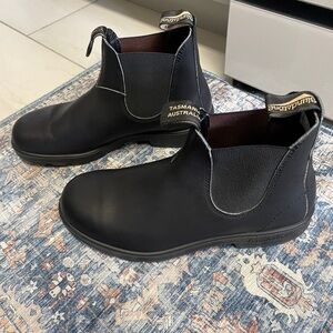 Worn 1x Blundstone Men's Black Leather Boots